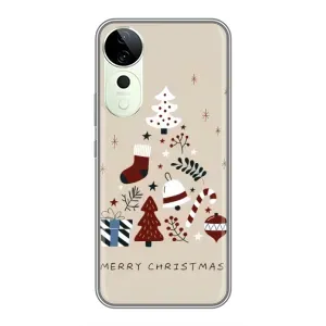 Рождественские, Праздничные Чехлы для Виво Т3 Ультра (Merry Christmas)