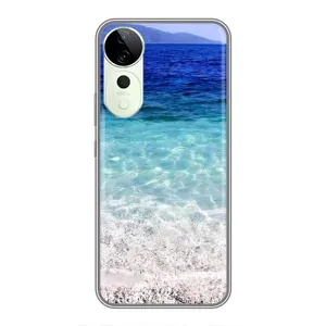 Силиконовый чехол с КАРТИНКАМИ лето для Vivo T3 Ultra (AlphaPrint) (Море)