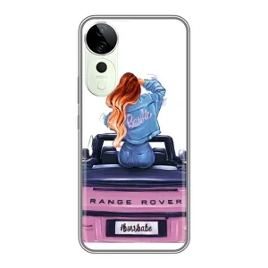 Чехол с печатью для Vivo T3 Ultra - (Мода) (AlphaPrint) (На машине)
