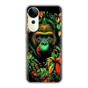 Чехол с Обезьянами Vivo T3 Ultra - (AlphaPrint) (Обезьяна в тропиках)