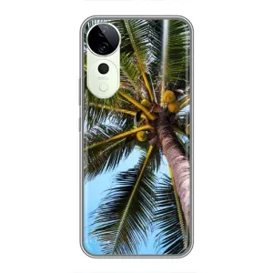 Силиконовый чехол с КАРТИНКАМИ лето для Vivo T3 Ultra (AlphaPrint) (Пальма)