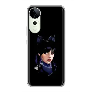 Чохли Венсдей на Vivo T3 Ultra Уенсдей (AlphaPrint) (серйозна Венздей)