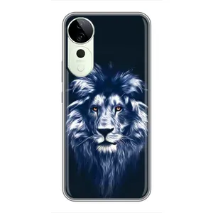 Чохол з картинкою ЛЕВ для Vivo T3 Ultra (VPrint) (Синій Лев)