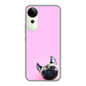 Чехлы с собаками для Vivo T3 Ultra (VPrint) (Смешная собака)