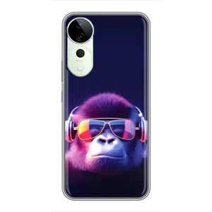 Чехол с Обезьянами Vivo T3 Ultra - (AlphaPrint) (Стильная обезьяна)