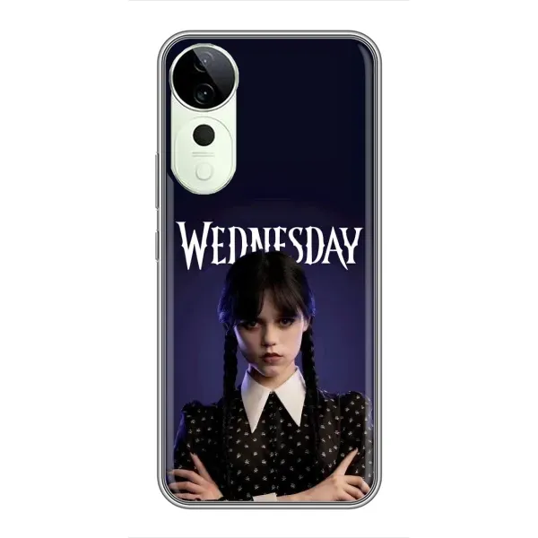 Чехол с принтом «Wednesday» для Vivo T3 Ultra