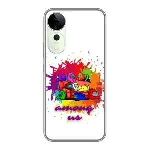 Чехол Амонг Ас для Vivo T3 Ultra (AlphaPrint) (Яркий АмонгАс)