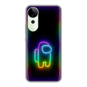 Чехол Амонг Ас для Vivo T3 Ultra (AlphaPrint) (Яркий скин)