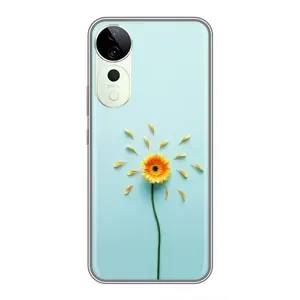 Чехлы с Цветами для Vivo T3 Ultra (VPrint) (Желтый цветок)
