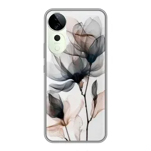 Чохол з принтом «Квіти на білому» для Vivo T4 Pro