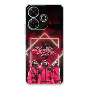 Чехол Гра в кальмара для ViVO T4R 5G (Охранники Игра кальмара)