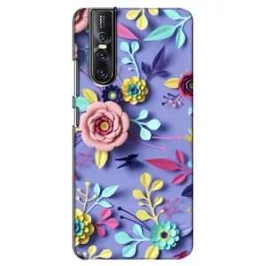 Чехлы с Цветами для Vivo V15 Pro (VPrint) (Цветочный дизайн)