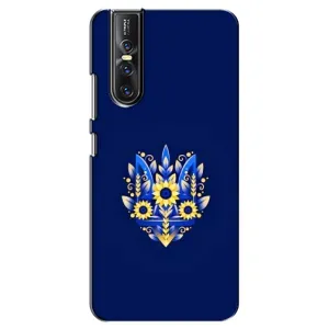 Чехлы для Vivo V15 Pro Укр. Символика (AlphaPrint) (Цветочный Герб)