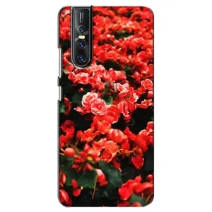 Чехлы с Цветами для Vivo V15 Pro (VPrint) (Цветы красные)