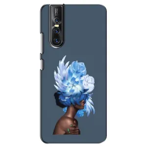 Чехлы (ART) Цветы на Vivo V15 Pro (VPrint) (Цветы на голове)