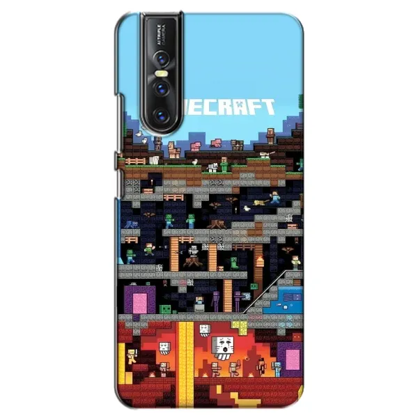 Чехол с принтом «фон Minecraft» для Vivo V15 Pro