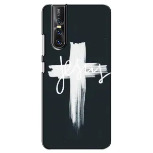 Чехол для Vivo V15 Pro (AlphaPrint) - (Христианские) (Иисус)