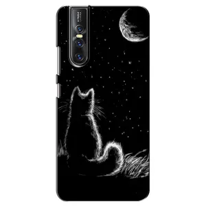 Чехол с принтом для Vivo V15 Pro (AlphaPrint) Модные коты
