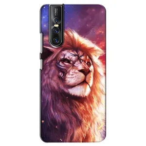 Чехол со Львом для Vivo V15 Pro (VPrint) (Красочный Лев)