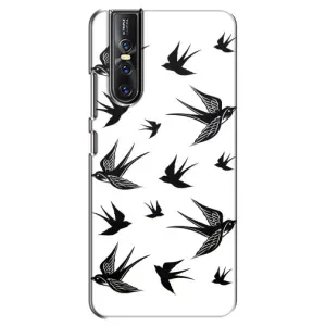 Чехол с птицами на Vivo V15 Pro (VPrint) (Ласточки)