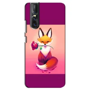 Чохли з картинкою Лисичка для Vivo V15 Pro (VPrint) (Лиса з трояндою)
