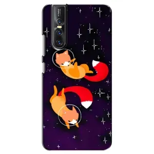 Чохли з картинкою Лисичка для Vivo V15 Pro (VPrint) (Лисички космонавти)