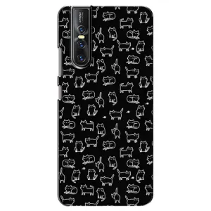 Чохол з принтом для Vivo V15 Pro (AlphaPrint) Модні коти (Маленькі котики)