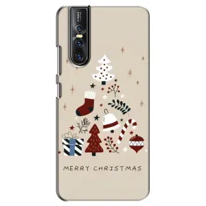 Рождественские, Праздничные Чехлы для Виво В15 Про (Merry Christmas)