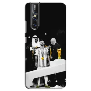 Чехлы для Vivo V15 Pro (Leo чемпион) (AlphaPrint) (Месси в накидке)