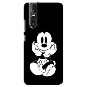 Эксклюзивный чехол для Vivo V15 Pro (AlphaPrint - Мультяшные) (Микки на черном)