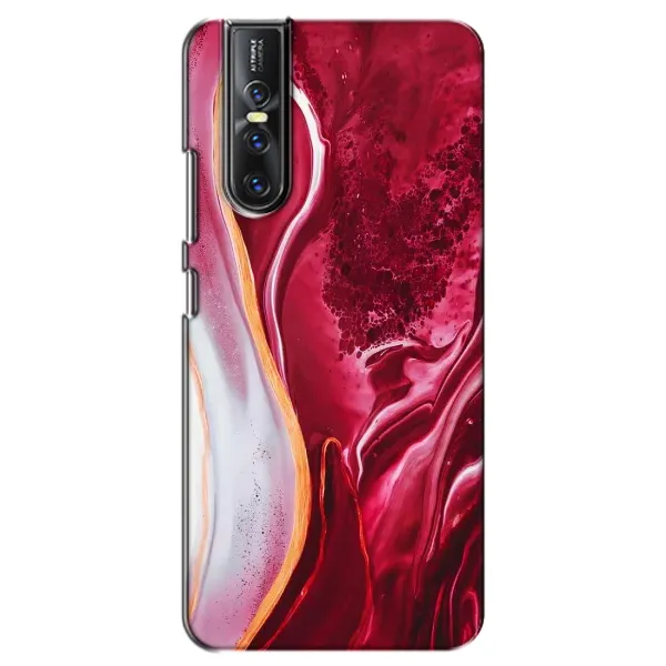Чехол с принтом «Мрамор красный» для Vivo V15 Pro