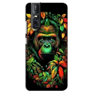 Чохол з Мавпами Vivo V15 Pro - (AlphaPrint) (Мавпа в квітах)