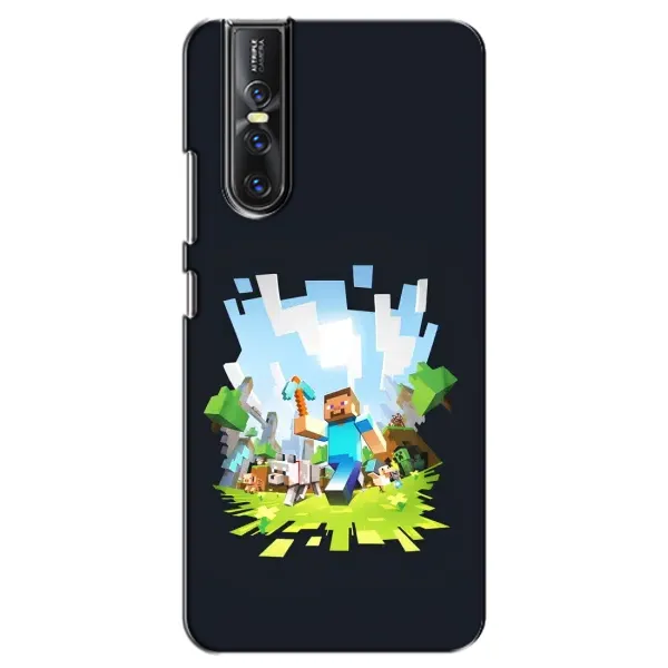 Чехол с принтом «персонажи Minecraft» для Vivo V15 Pro