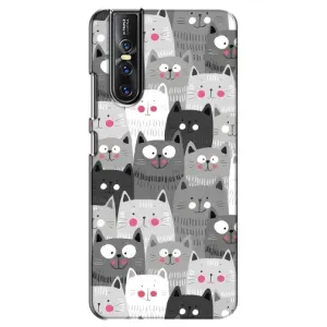 Чохли з Котиками для Vivo V15 Pro (VPrint) (Мальовані котики)