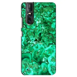 Мраморний чехол на Vivo V15 Pro (VPrint) (Салатовий Мрамор)