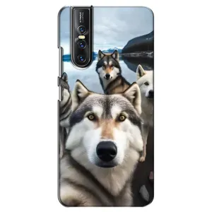 Чохол з Хаскі Vivo V15 Pro - (AlphaPrint) (Селфі Хаскі)