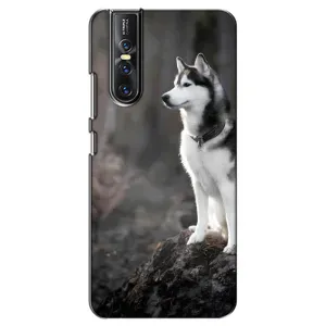 Чохол з Хаскі Vivo V15 Pro - (AlphaPrint) (Вірний собака)