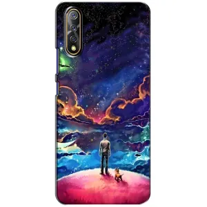 Космические Чехлы для Виво В17 Нео (VPrint) (Галактический вид)