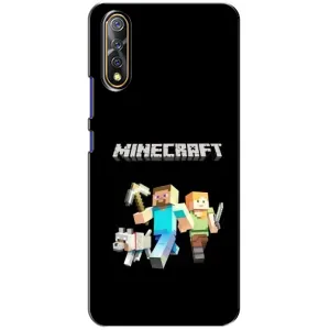 Чехол Майнкрафт на ViVO V17 Neo (AlphaPrint) Minecraft (герои Minecraft)
