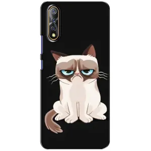 Чехол с принтом для ViVO V17 Neo (AlphaPrint) Модные коты (Грустный кот)