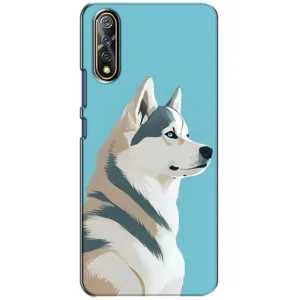 Чехол с Хаски для ViVO V17 Neo - (AlphaPrint) (Хаски арт)