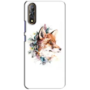 Чехлы с картинкой Лисички для ViVO V17 Neo (VPrint) (Лисичка в цветочках)