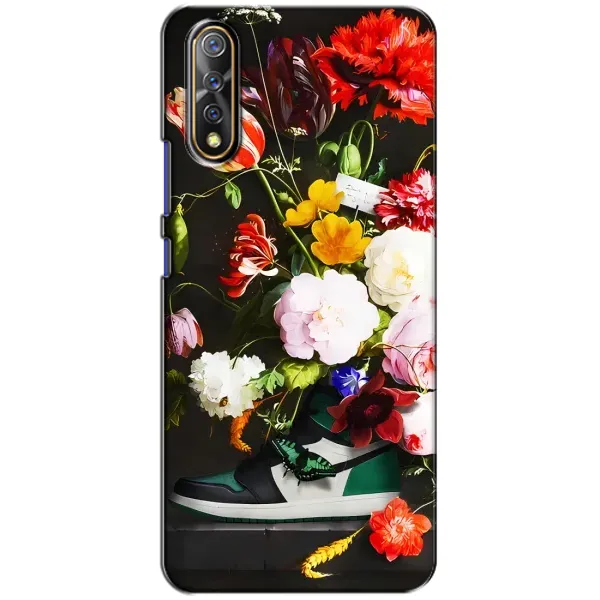 Чехол с принтом «Nike цветы» для Vivo V17 Neo