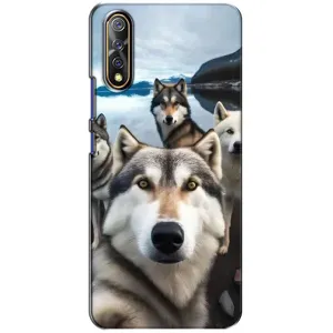 Чехол с Хаски для ViVO V17 Neo - (AlphaPrint) (Селфи ХАски)
