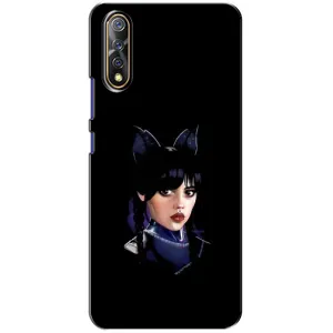 Чехлы Венсдей на ViVO V17 Neo Уэнсдей (AlphaPrint) (серьезная Уэнздей)