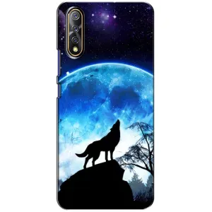 Защитные чехлы для Виво В17 Нео (AlphaPrint) (ХИТ продаж) ВОЛК (Волк на луну)