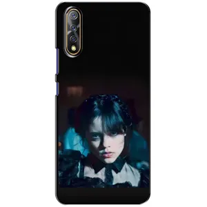 Чехлы Венсдей на ViVO V17 Neo Уэнсдей (AlphaPrint) (взгляд Уэнздей)