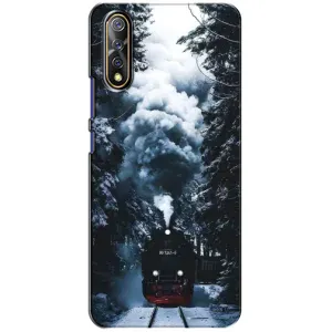 Новогодние, Праздничные Чехлы для ViVO V17 Neo - 2024 год (Зимний поезд)
