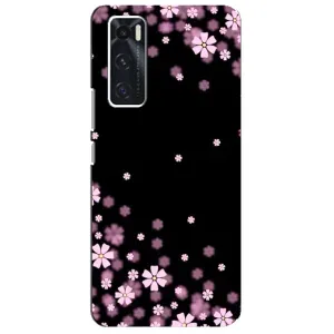 Чохол для ВІВО V20 се - з принтом (Дизайнерські) (AlphaPrint) (Квіти маленькі)