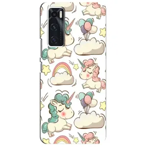 Чохол для ВІВО V20 се - (Єдинорожки - Новинки) (AlphaPrint) (Єдиноріжки)